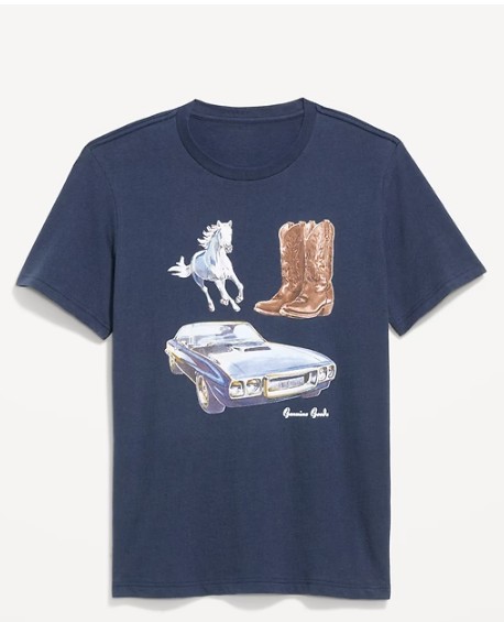 Franela hombre azul, talla M, 100% algodón , Old Navy.