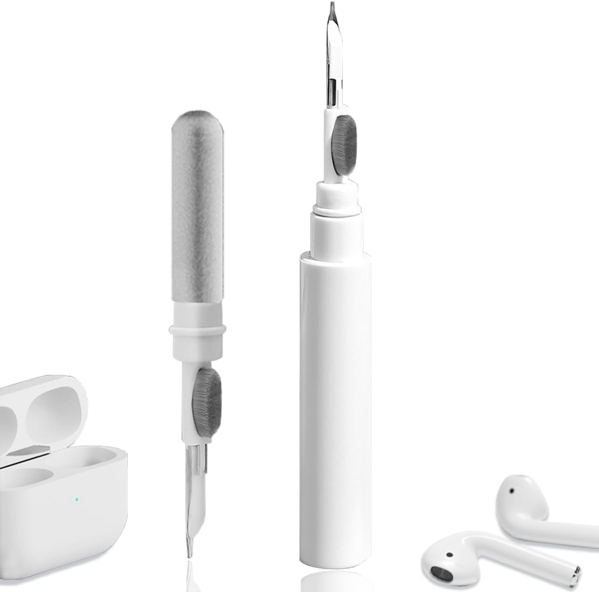 Kit de limpieza para Airpods, kit de limpieza de auriculares para Airpods Pro 1, 2, 3, herramienta de limpieza multifunción con cepillo para auriculares inalámbricos, auriculares B