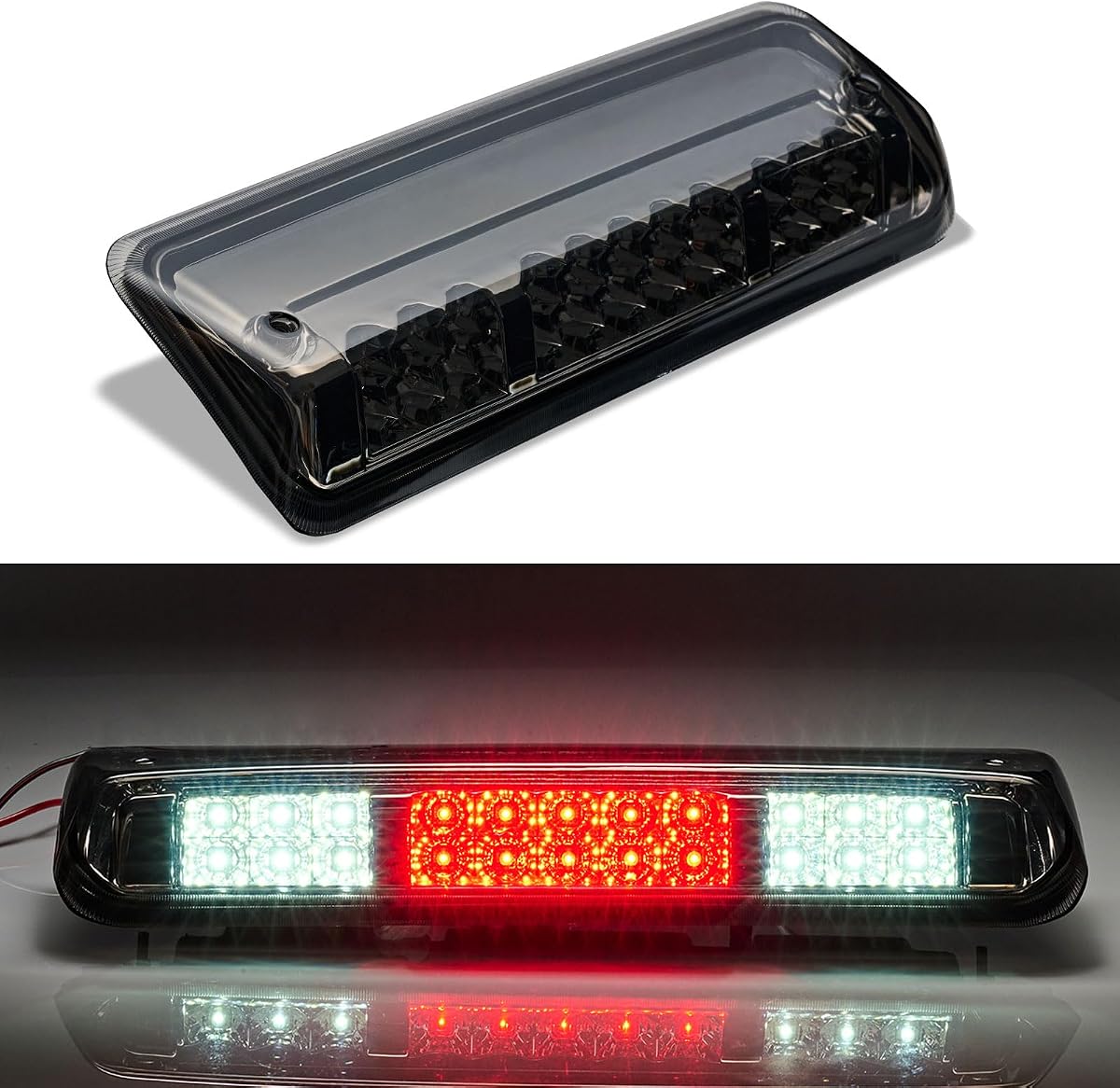 Luz de freno tercera LED para 2004 2005 2006 2007 2008 Ford F150, conjunto de luces de freno traseras de montaje alto para F-150 04-08, lámpara de carga impermeable para cabina cen