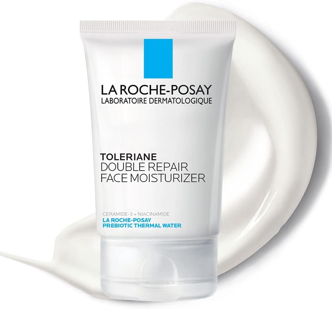 Toleriane - Crema hidratante facial de doble reparación, crema facial diaria con ceramida y niacinamida para todo tipo de piel