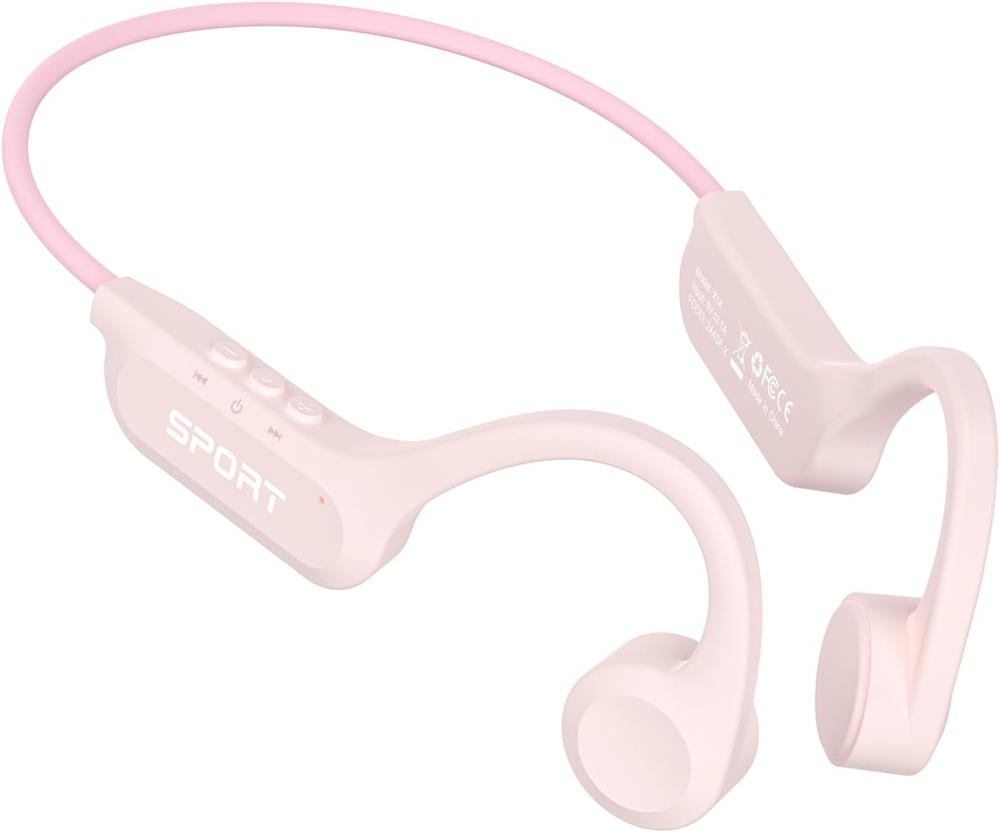 CXK Auriculares de conducción ósea, auriculares de oreja abierta Bluetooth 6.0, auriculares inalámbricos 8 horas de reproducción, IPX6 impermeables auriculares deportivos para depo
