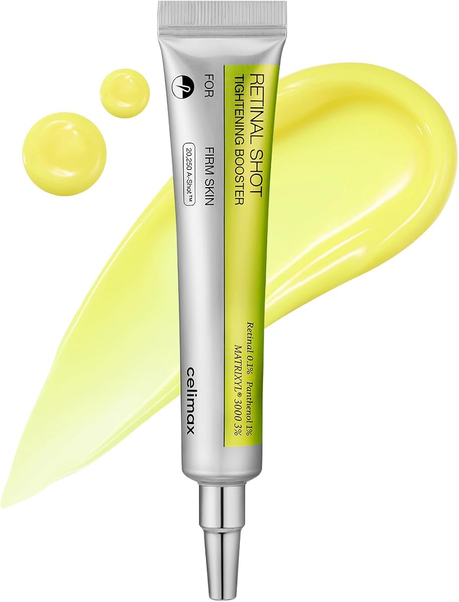 celimax The Vita A Retinal Shot Potenciador Reafirmante - 0.1% Retinal, 3% Matryxyl, Retinoide de Alta Potencia para Antienvejecimiento, Minimizador de Poros, Arrugas y Líneas Fina
