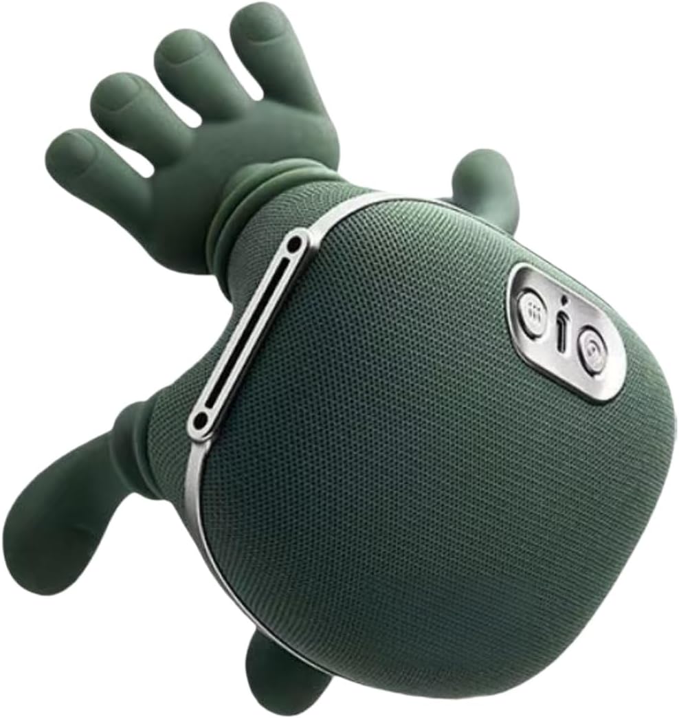 ZoserX - Masajeador biónico con calefacción, masajeador portátil Shiatsu para cuello y espalda, masaje eléctrico de tejido profundo 4D de amasamiento, diseño simulado de mano human