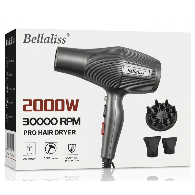 Secador BellaLiss ASMT Bella-6740BK 2000W