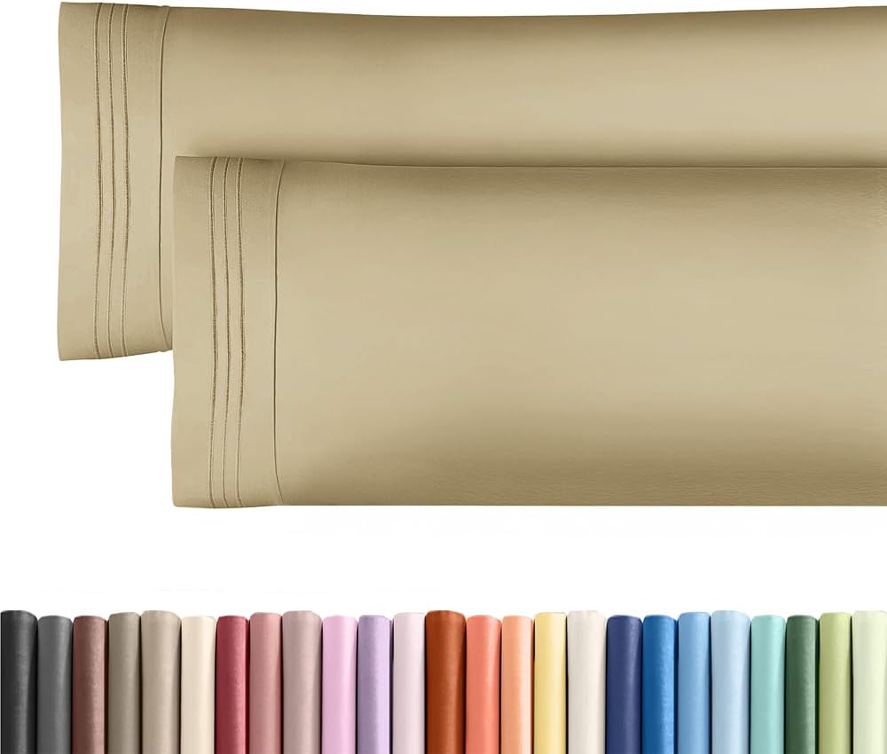 Juego de 2 fundas de almohada corporales largas de 20 x 54 pulgadas, funda de almohada corporal suave para dormir y dormir de lado, cómoda, transpirable, sin arrugas ni decoloració