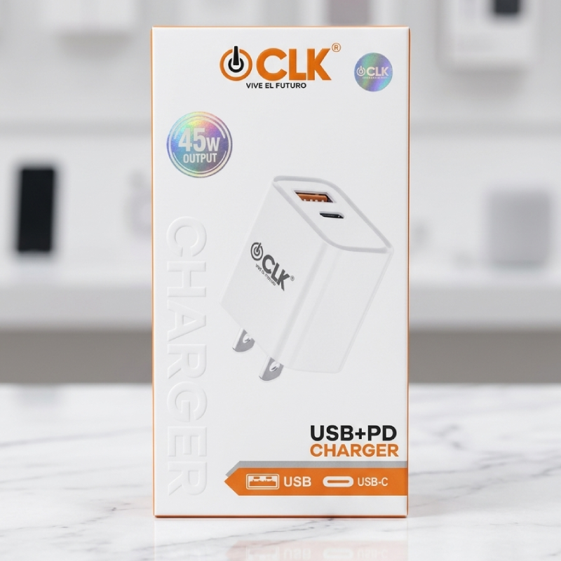 Taco Power CLK QG-03 de 45W Doble Puerto USB/PD
