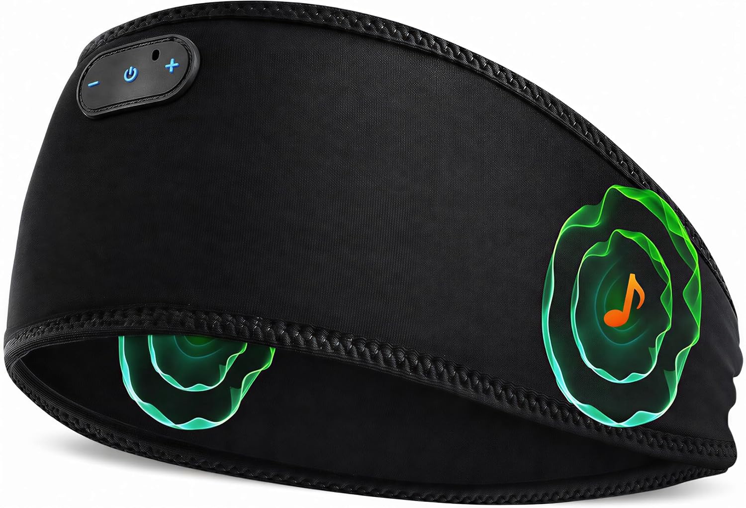 Auriculares para dormir de algodón de bambú, diadema inalámbrica ultra suave Bluetooth para dormir de lado, con 14 horas de reproducción y Bluetooth 5.4, auriculares 4 en 1 para do