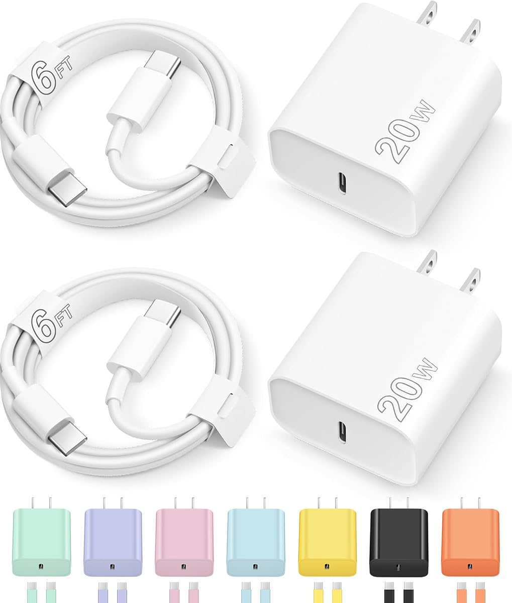 Cargador de carga rápida para iPhone 17, 16, 15, cargador tipo C, cargador USB C, cargador para iPhone 17, 16, 15, Air Pro Max, con cable de 6 pies para iPhone 17/17 Plus/17 Pro Ma