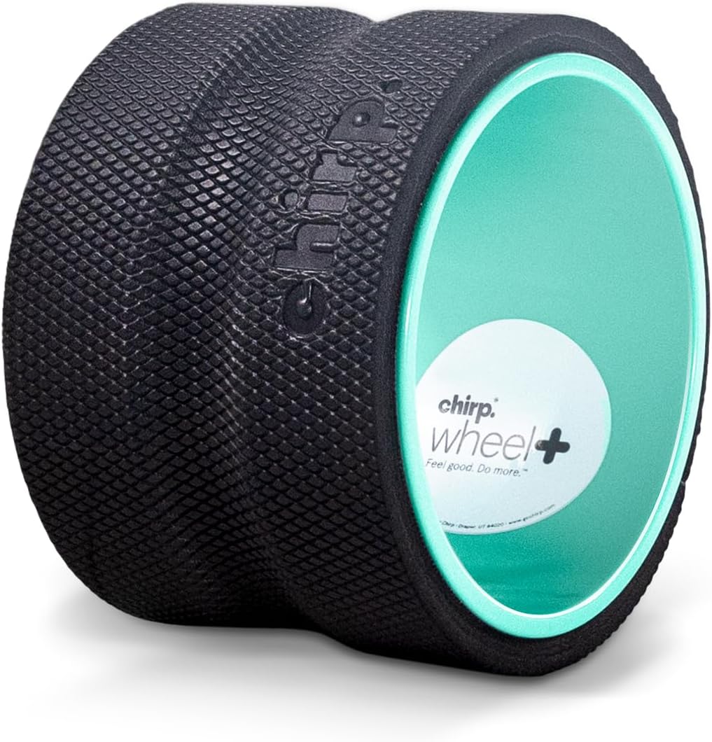 Rodillo de Espuma Chirp Wheel - Alivio Específico del Dolor de Espalda y Cuello, Masaje Muscular, Terapia de Puntos Gatillo, Herramienta de Espuma de Alta Densidad para Fisioterapi