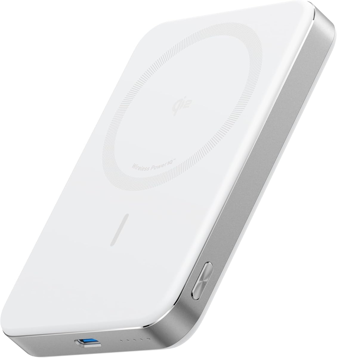 Anker MagGo - Batería externa, batería magnética ultradelgada de 10,000 mAh, certificado Qi2, portátil, cargador compatible ultrarápido MagSafe de 15 W, diseño ergonómico, solo par