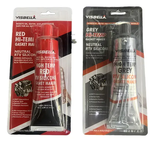 Silicone Gris O Rojo Alta Temperatura Visbella